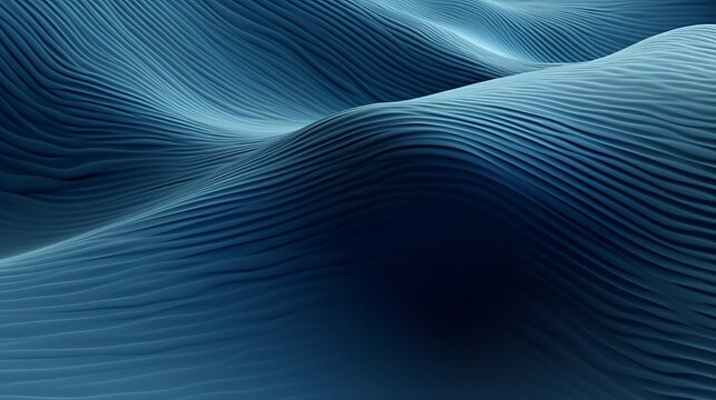Blue And Gray Digital Wallpaper Waves. Background Generative Ai