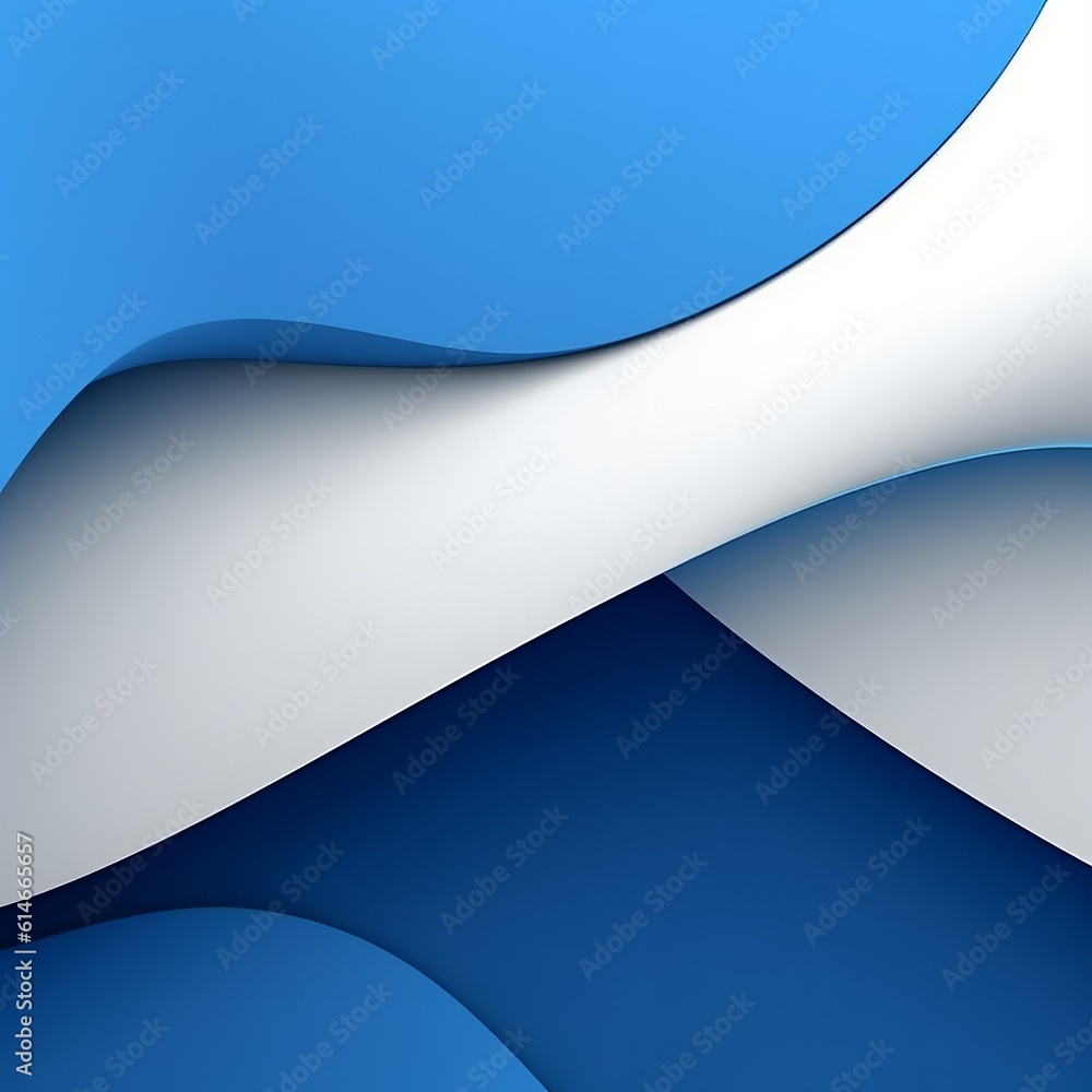 Poster blue and white background abstract minimalism simple. generative ai