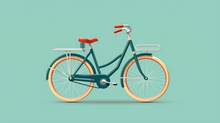 Vintage bicycle drawing . generative AI