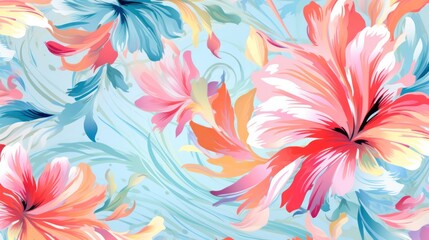 floral pattern .Print for fabric . generative AI