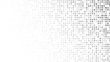 Monochrome halftone background with dots