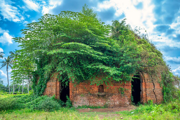 Abandoned brick kilns in Phu Son, Cho Lach, Ben Tre, Vietnam. This place used to trade handmade...
