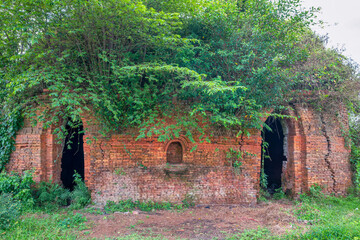 Abandoned brick kilns in Phu Son, Cho Lach, Ben Tre, Vietnam. This place used to trade handmade...