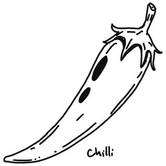 chili drawing cartoon, carrot for cooking and food