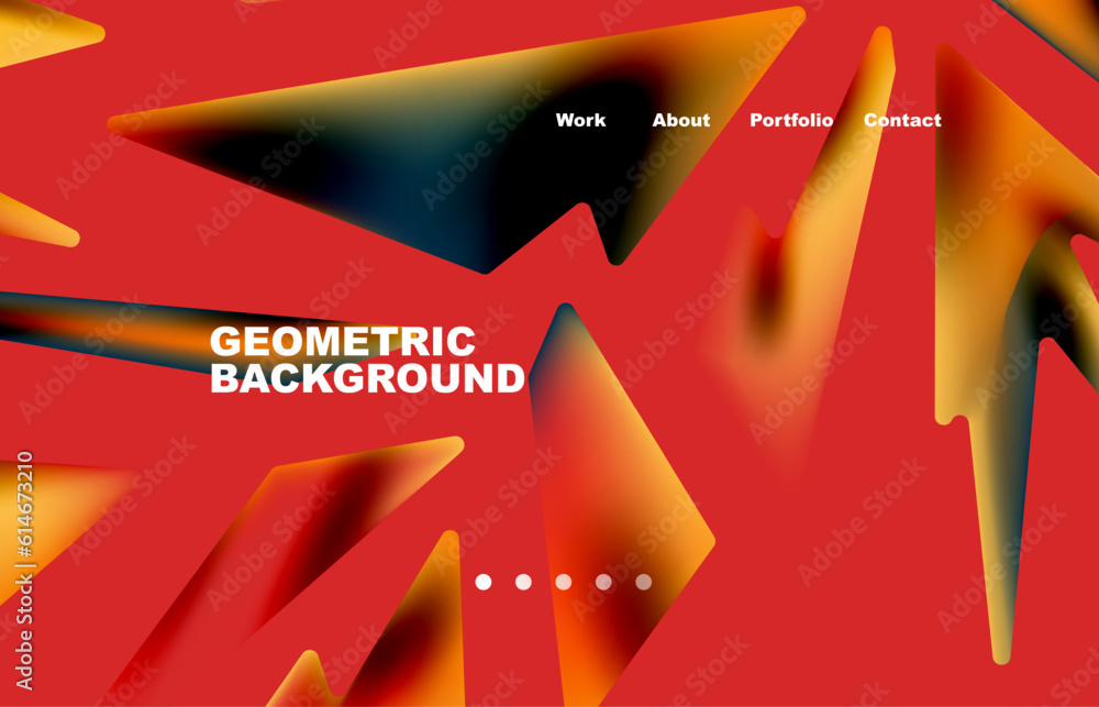 Wall mural broken pieces abstract background. trendy background for your landing page design, concept of web pa