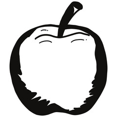 apple drawing cartoon, apple  for cooking and food