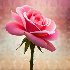 pink rose flower. generative ai, generative, ai, 