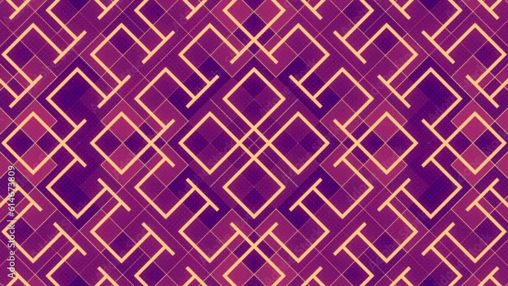 Poster Composition of moving geometric shapes. 3d rendering loop animation 4K