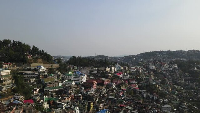 Drone Shot of Kohima, Nagaland