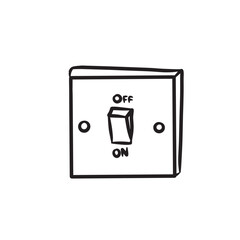 electrical outlet on white