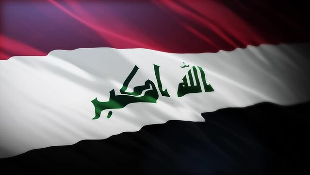 Flag of Iraq, full screen, high resolution, 4K Republic of Iraq Flag