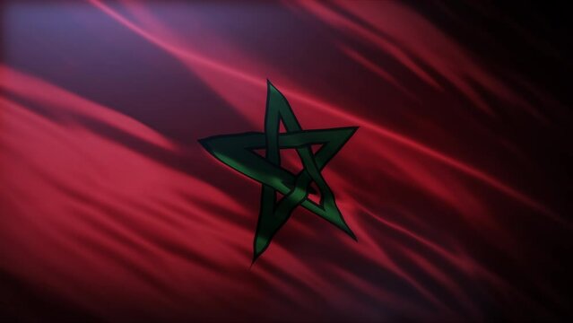 Flag of Morocco, full screen, high resolution, 4K South Kingdom of Morocco Flag