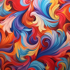 Vibrant Swirling Abstract Pattern