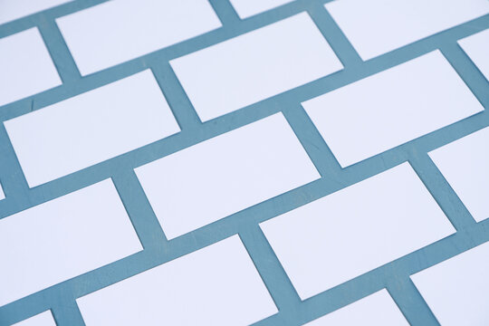 A lot of empty business cards