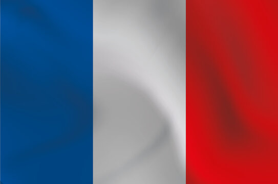 France country national flag in the wind illustration image