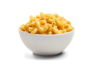 Macaroni and cheese isolated on transparent or white background, png