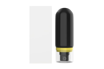 Fototapeta premium Glossy Spray Bottle Mockup Isolated On White Background. 3d illustration