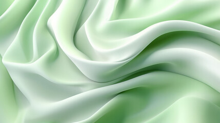 Illustration of a close up of green and white textile fabric