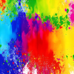 Colorful watercolor paint splash background,  generative ai