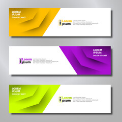 Abstract Banner background design template, vector illustration