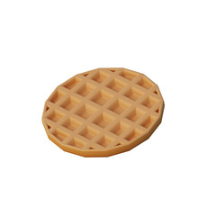 3D Waffle Illustration