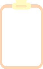 illustration of the cutie clipboard with Blank paper