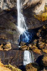 Fototapeta na wymiar waterfall in Iceland , Iceland, northern europe