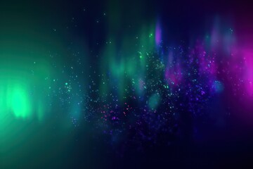 Dark blue green purple magenta abstract background. Abstract gradient background. Generative AI.