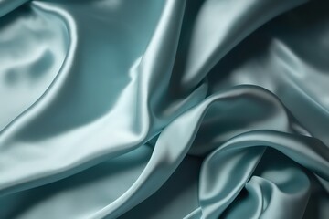 Light blue silk satin. Luxury royal rich wallpaper background. Generative AI.