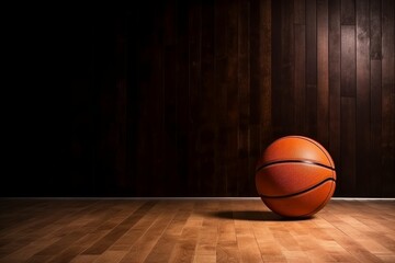 Obraz premium Basketball equipment floor. Generate Ai