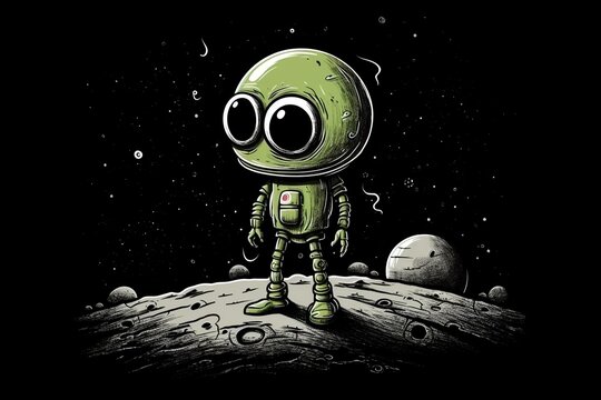 alien in space