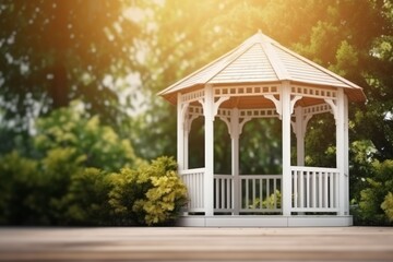 Gazebo mockup background. Generate Ai