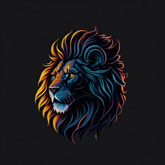 lion head illustration