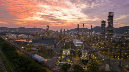 Crude Oil Refinery Plant Steel Pipe line and Chimney and Cooling tower, Chemical or Petrochemical...