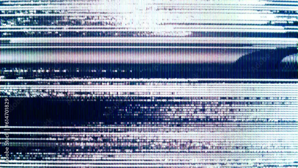 Poster tv static and distortion vhs effect. vhs art scan line background. tv scan line monitor for old tech