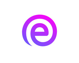 Fototapeta premium Letter E logo icon design template elements