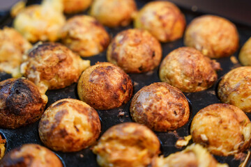 家でたこ焼きを焼く