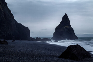 Stacks of Vik y Mirdal, Iceland, europe
