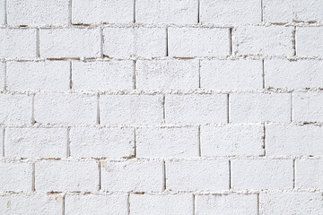 White brick wall texture