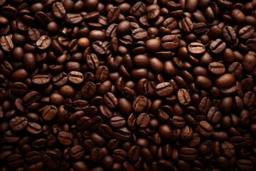 Obraz premium Coffee Beans Background - Generative AI.