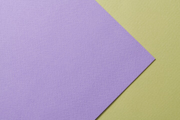 Rough kraft paper background, paper texture green lilac colors. Mockup with copy space for text