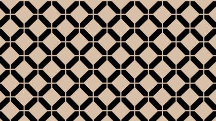 Fototapeta premium Beige and black seamless pattern with ornament
