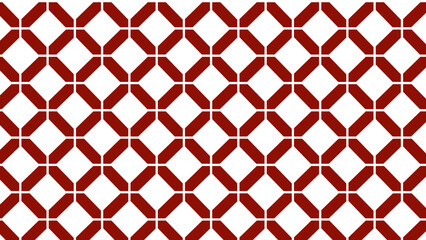 Naklejka premium Red and white seamless pattern with ornament