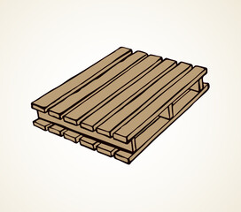 Pallet. Vector drawing