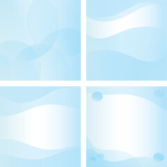 Pastel blue gradients for square background, frame, banner, wallpaper, backdrop, social media post, print, ad template, memo, sticky note, notepad, post card, photo frame, web decoration, presentation