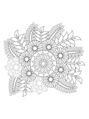 

   Flowers  Leaves Coloring page Adult.Contour drawing of a mandala on a white background.  Vector illustration Floral Mandala Coloring Pages, Flower Mandala Coloring Page, Coloring Page For Adul   