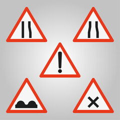 road signs vector design