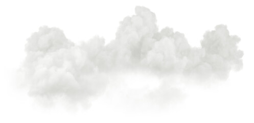 Realistic white clouds free shapes isolate backgrounds 3d render png