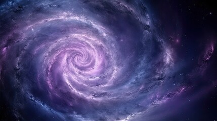 Fototapeta na wymiar Fantastic purple Abstract space endless nebula spiral galaxy background concept, Generative AI.