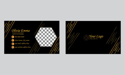 Creative and modern business card template design